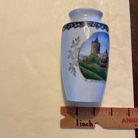 Antique vintage souvenir piece small vase Bad Kosen Rudelsburg written on front - Picture 12 of 15